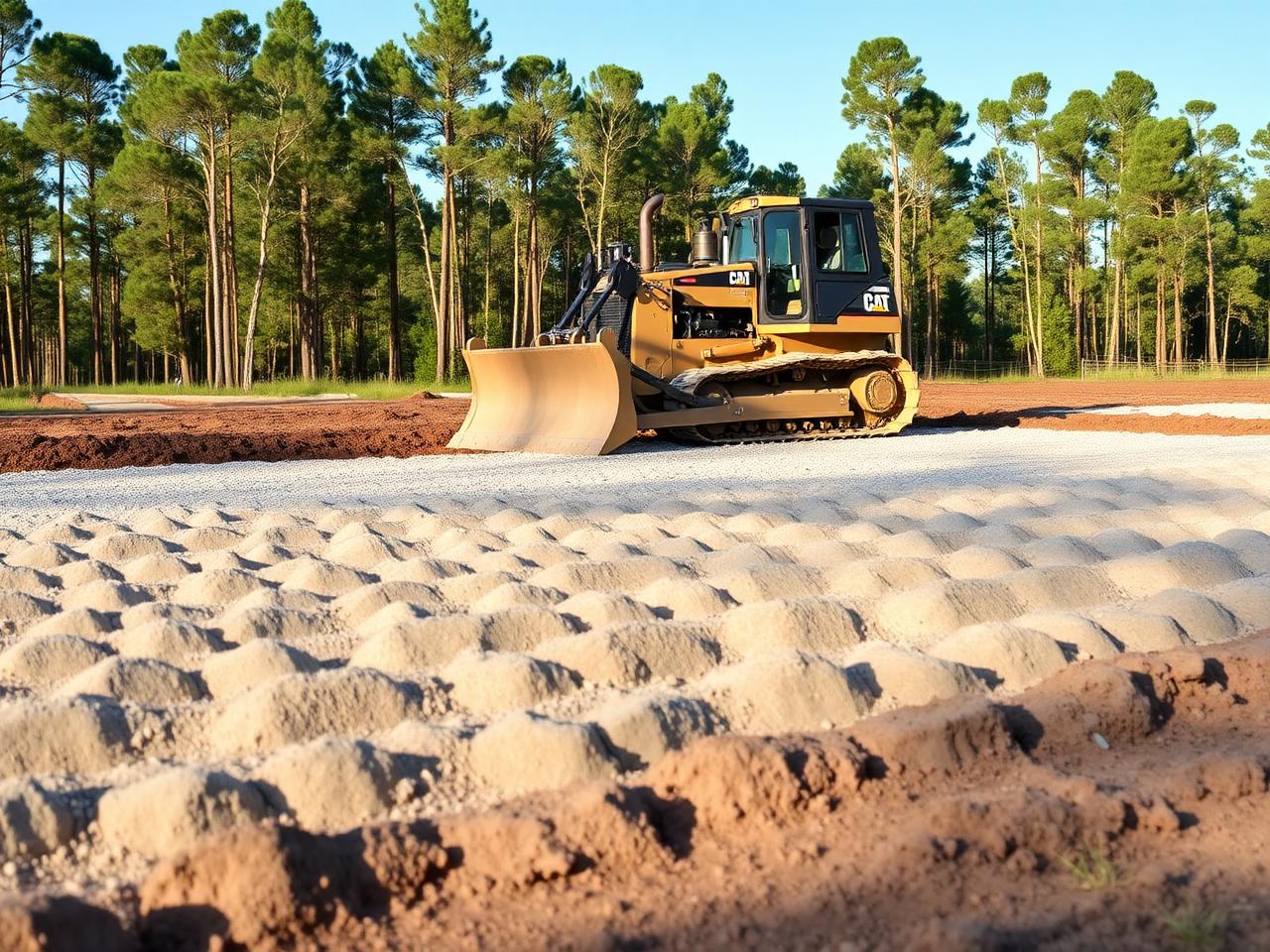 Grading & Leveling work on a rural property near Ocala, Florida